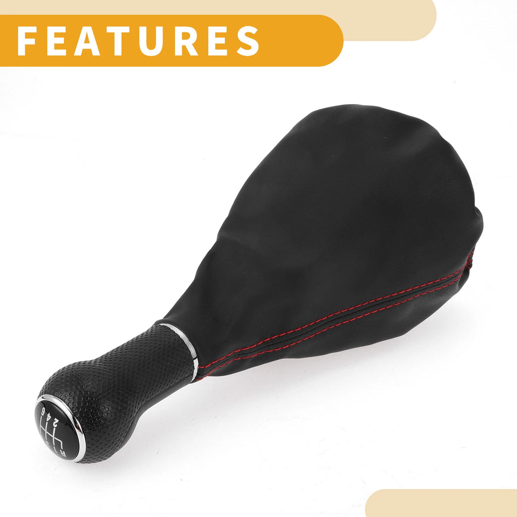 6 Speed Gear Shift Knob with Cover for Volkswagen Polo Classic (1996–2001)