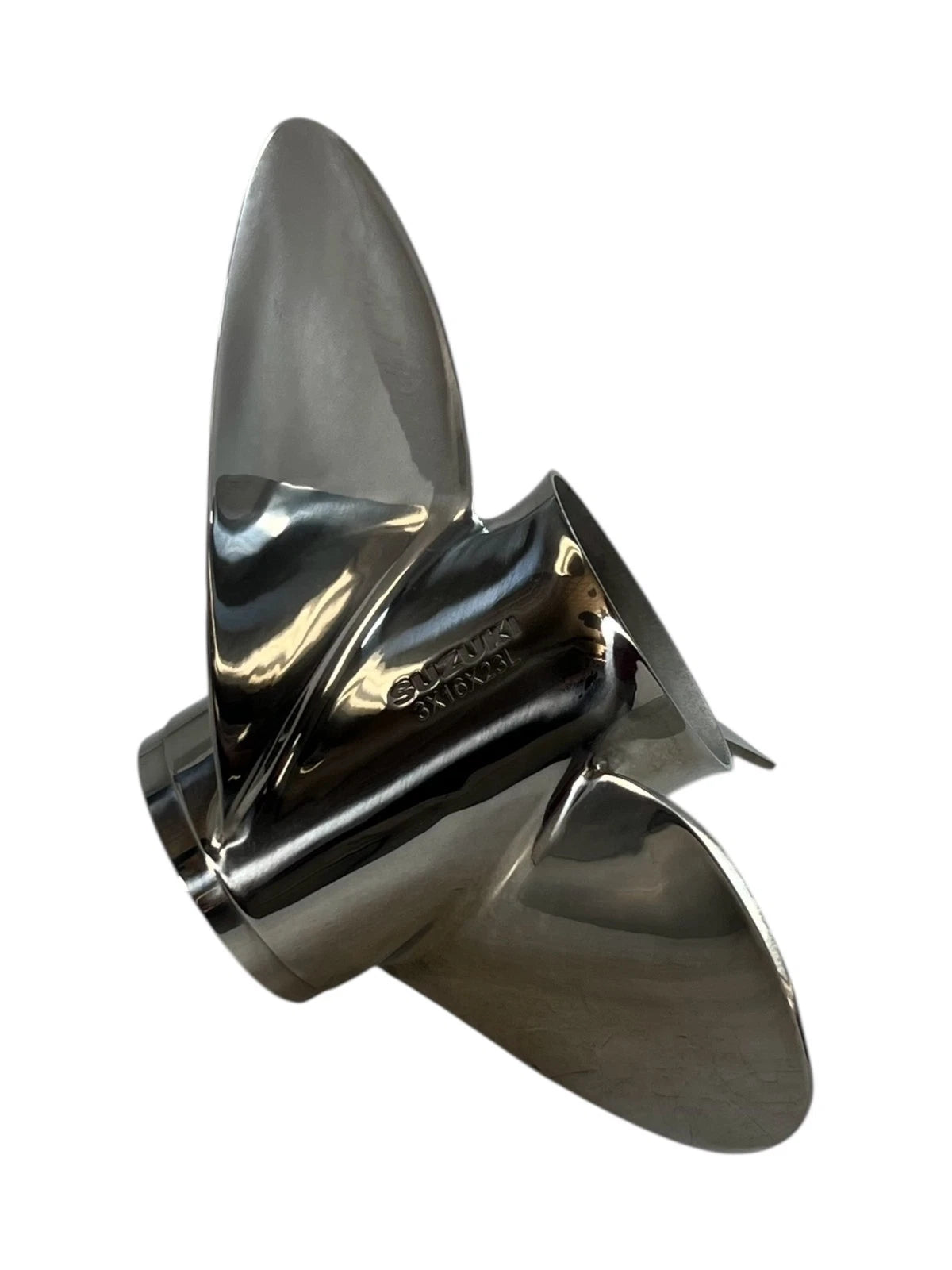 3 x 16 x 23 LH Stainless Steel Propeller for Suzuki Marine (OEM 990C0-0080L-23P)