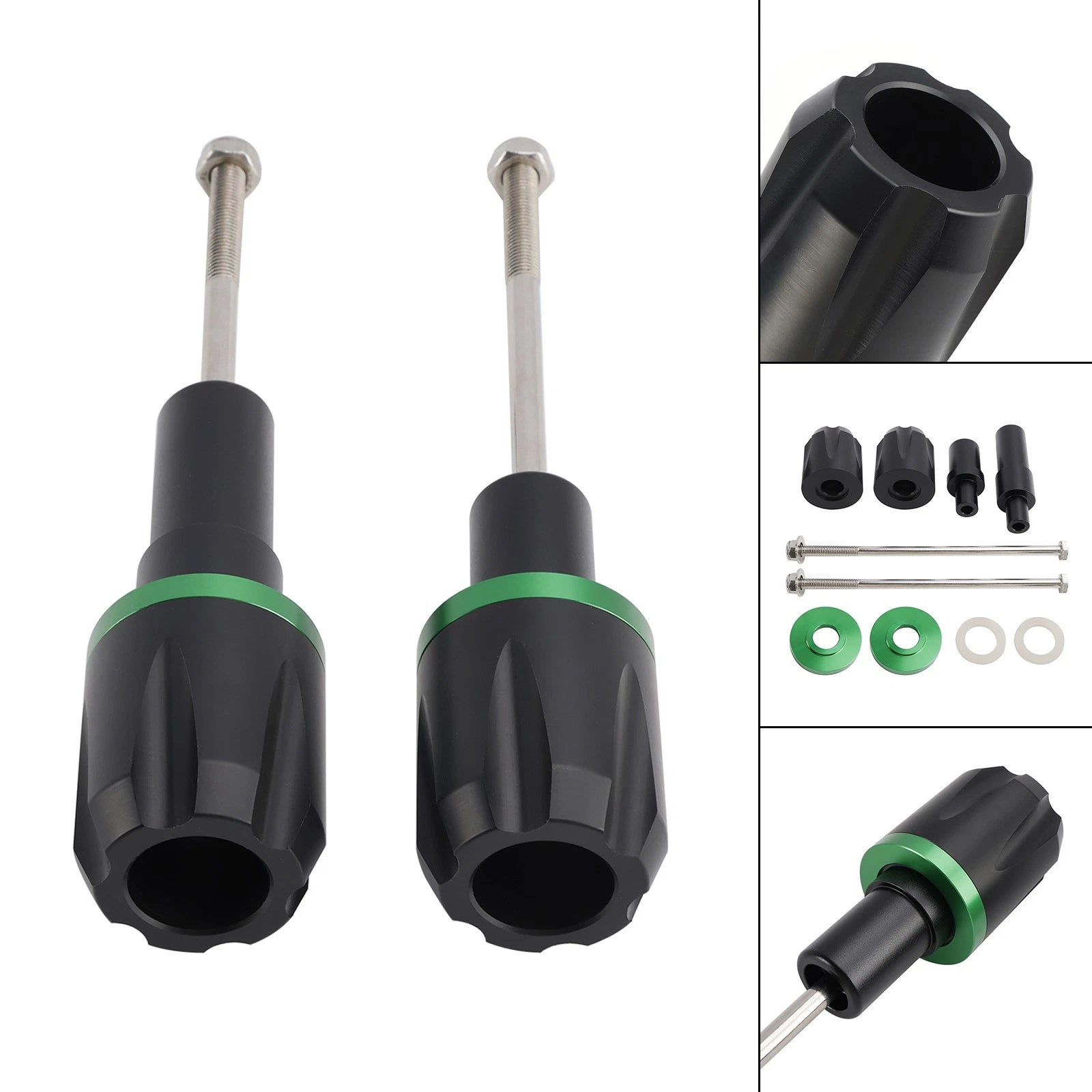 Aluminum Frame Crash Slider Protection for Kawasaki Ninja 650 (2017–2023)
