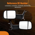 Black Side View Mirror for Dodge Ram 1500 2500 (2009–2018) CH1320303