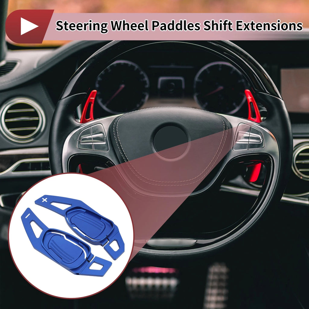 Set of 2 Blue Aluminum Alloy Steering Wheel Shift Paddles for Audi A5 (2016)