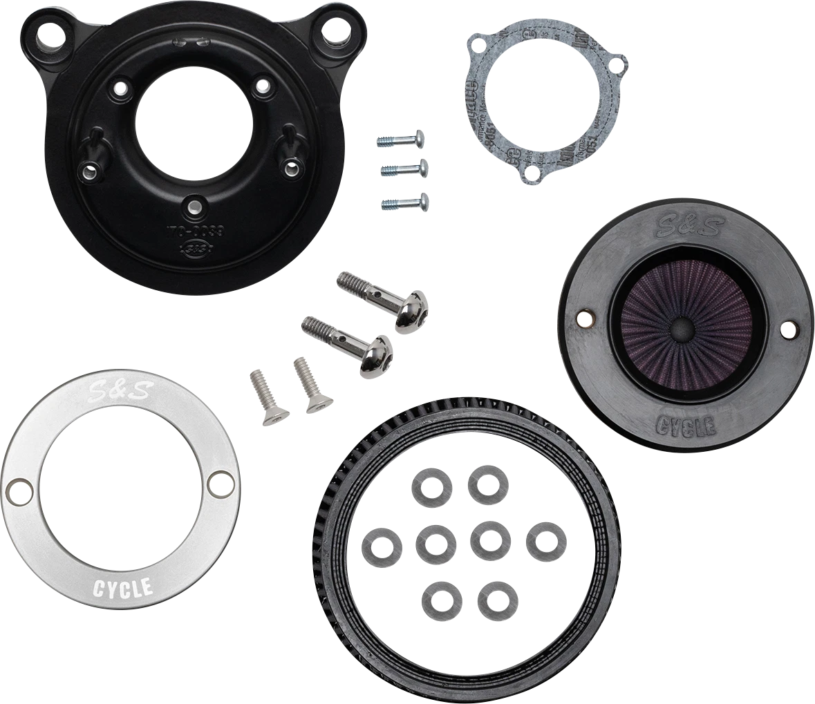 S&S Air Stinger Stealth Air Cleaner Kit for Harley Softail Dyna (2001–2017)