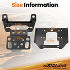 Front winch plate for Polaris General XP 4 1000 Deluxe (2020–2026) Steel