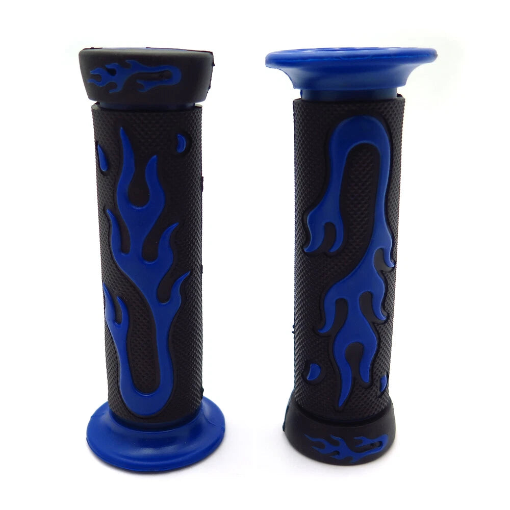 1" Blue Flame Gel Hand Grips for Yamaha FZR YZF 600 (1990–1999)