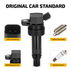 Set of 4 Ignition Coils & Iridium Spark Plugs for Hyundai Veloster (2013–2015)