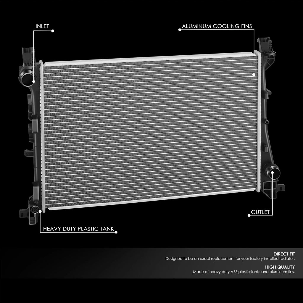 Aluminum Core Cooling Radiator for Fiat 500L (2014–2019) DPI 13513