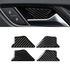 Carbon Fiber Inner Door Handle Bowl Cover Trim for Audi A3 S3 RS3 (2013-2020)