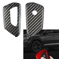 Black Carbon Fiber Remote Key Cover Case for VW Golf MK8 (2020-2021)