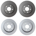 Hella Brake Rotors Kit 295mm Front 300mm Rear for Mercedes W211 E350 (2006–2009)