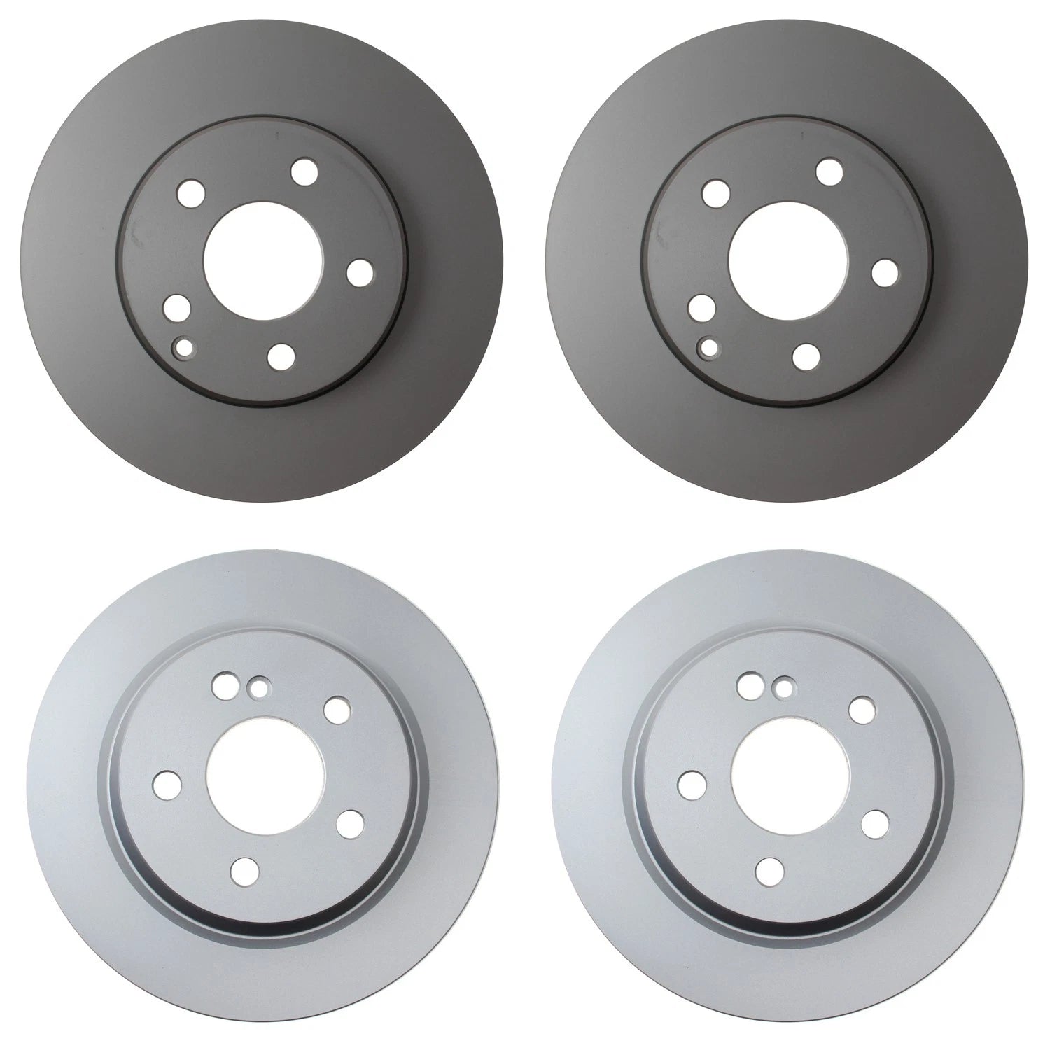 Hella Brake Rotors Kit 295mm Front 300mm Rear for Mercedes W211 E350 (2006–2009)