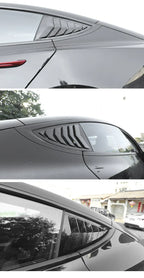 Rear Side Window Glass Louvers Cover Trims for Tesla Model 3 (2024–2025)