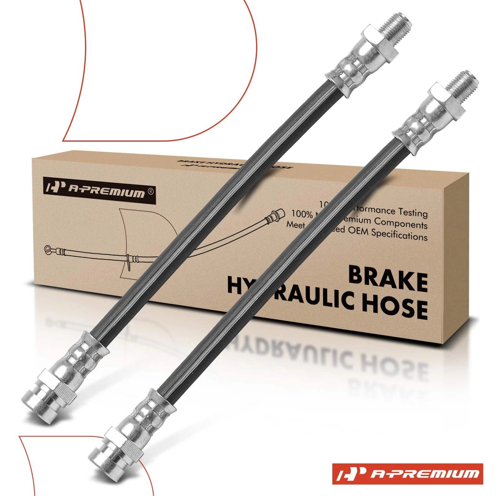2X Front Brake Hydraulic Hose for Hyundai Elantra (1992–1995)