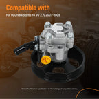 Front Power Steering Pump for Hyundai Santa Fe 2.7L V6 (2007–2009) 21-5479