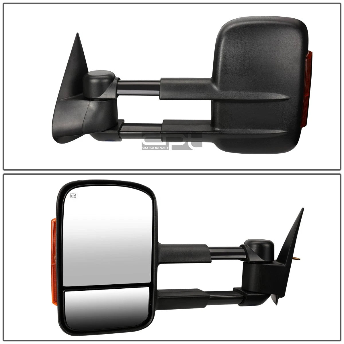 Set of 2 Power Heated LED Signal Tow Mirrors for Silverado/Sierra (1999–2002)