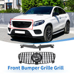 Front Upper Bumper Grille for Mercedes-Benz GLE350 (2020–2022) Black