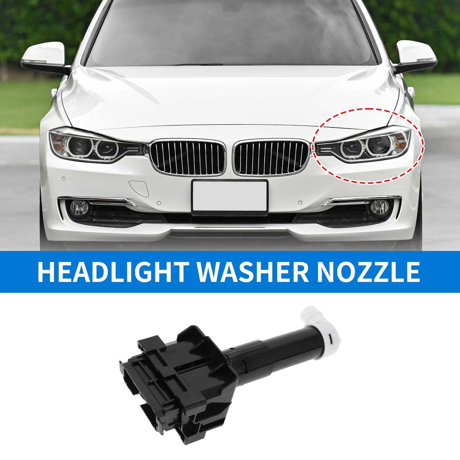 Front Driver Side Headlight Washer Nozzle for Lexus RX350 RX450h (2007–2015) No. 8520848070