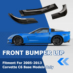 C6 ZR1 Style Front Splitter Lip for Corvette Base Models (2005–2013)