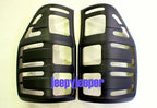 Matte Black Rear Tail Light Covers for Ford Ranger Wildtrak (2011-2022)