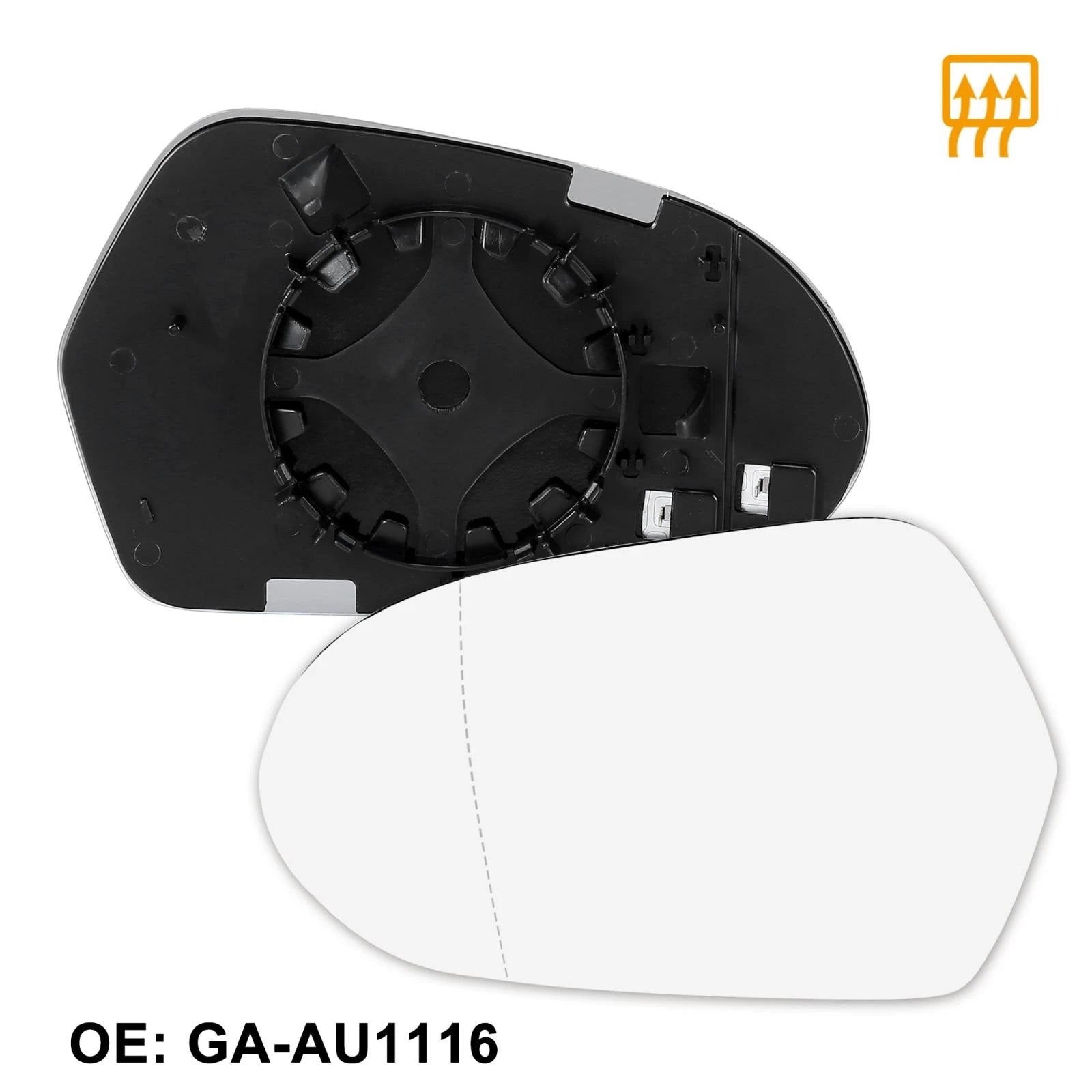 Heated Mirror Glass Replacement Left Side LH for Audi A6 Quattro S6 (1995–2011)