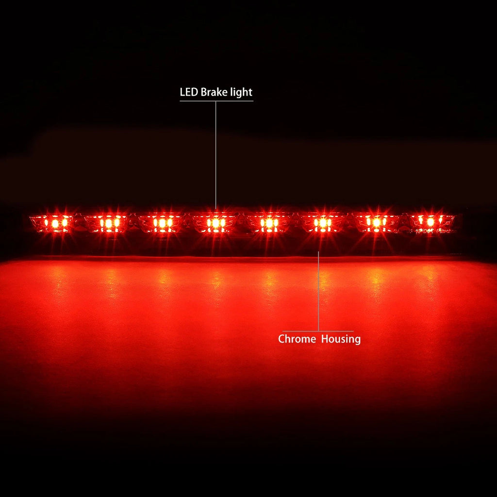 Full LED Third Tail Brake Light for Ford Escape (2013–2018) Chrome