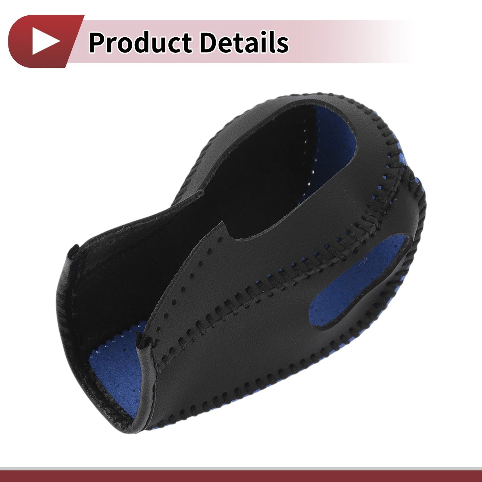 1 Pc Gear Shift Knob Cover for Ford Edge (2011–2014) Blue Faux Leather