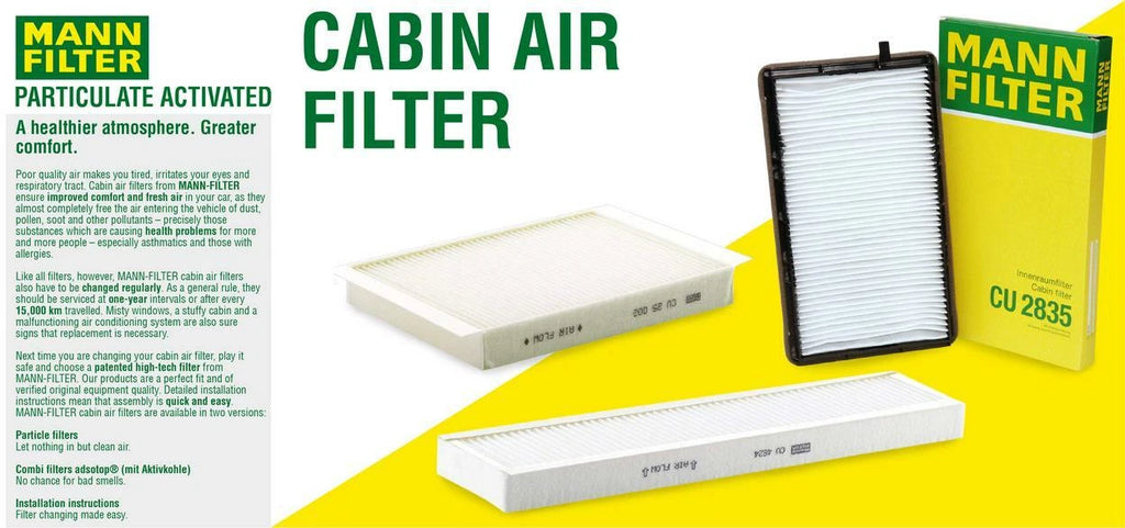 Mann Under Hood Cabin Air Filter for Mercedes CLS500 (2006)