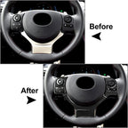 4 Pcs Carbon Fiber Steering Wheel Cover Trim for Lexus IS250 NX200 300h