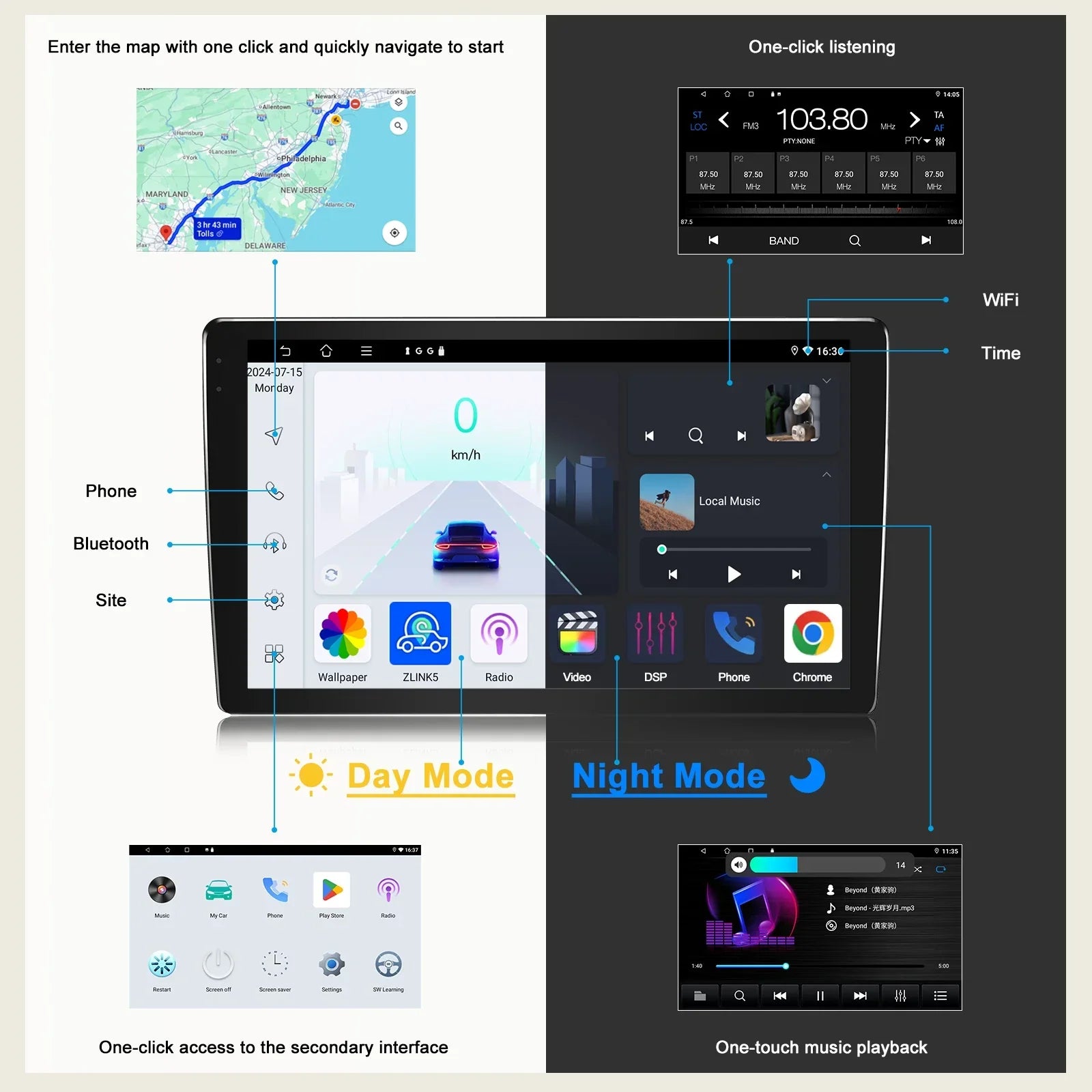 9" Wireless Carplay Android Auto Head Unit for Toyota C-HR (2016-2019)
