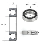 Deep Groove Ball Bearing 6904DDU for Scooter Skateboard Wheel (P0 20x37x9mm)