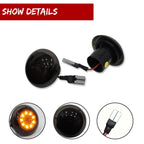 2X Smoke Amber LED Side Marker Lights for Ford Transit Connect (2010–2021)