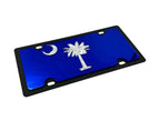License Plate Frame Premium Black for Mirror South Carolina (Universal Fit)