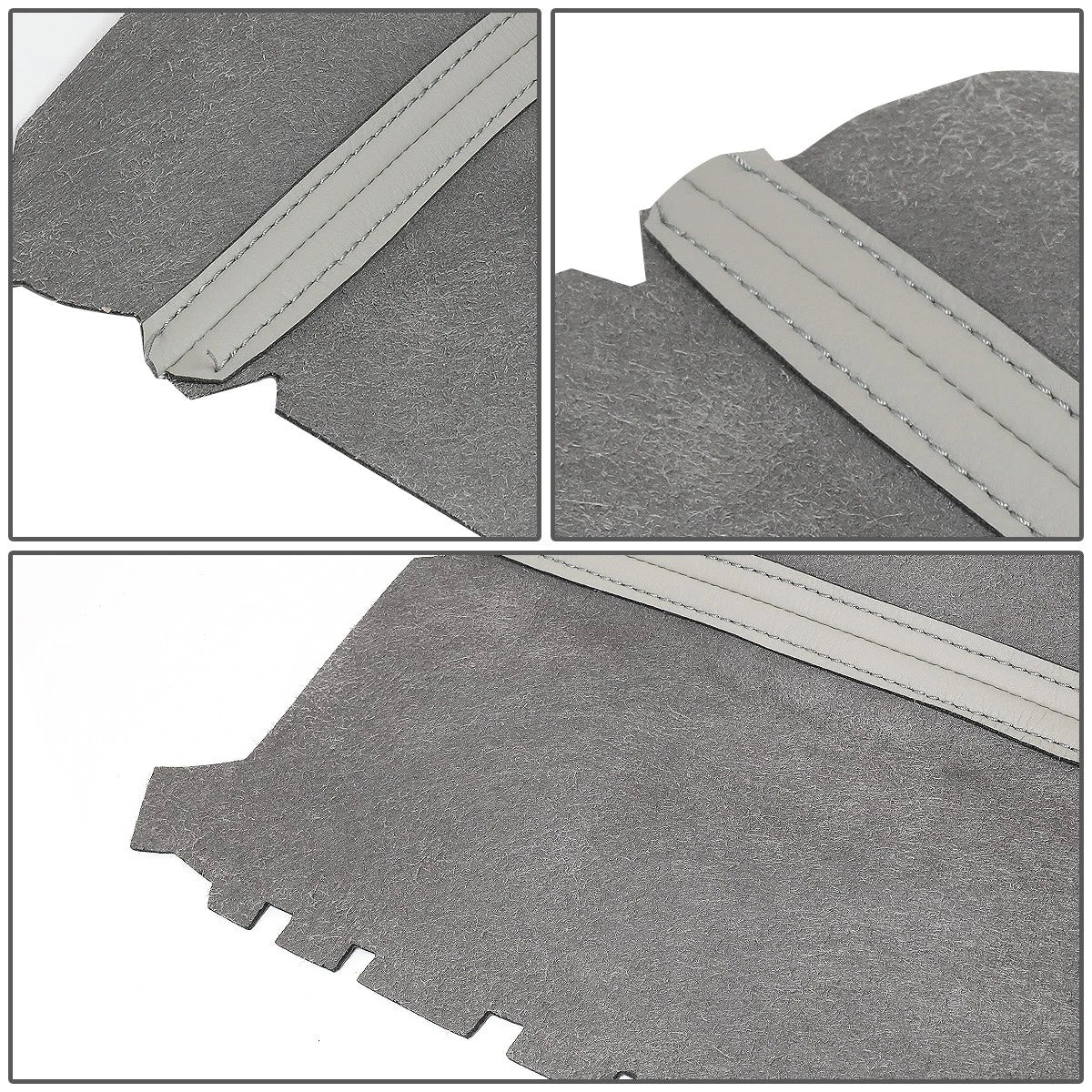 Pair of Front Door Panels for Honda Pilot (2009–2015) - Leather Cover Grey