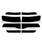 Set of 2 Tail Light Tint Overlay Vinyl Smoke for Grand Cherokee (2014–2021)