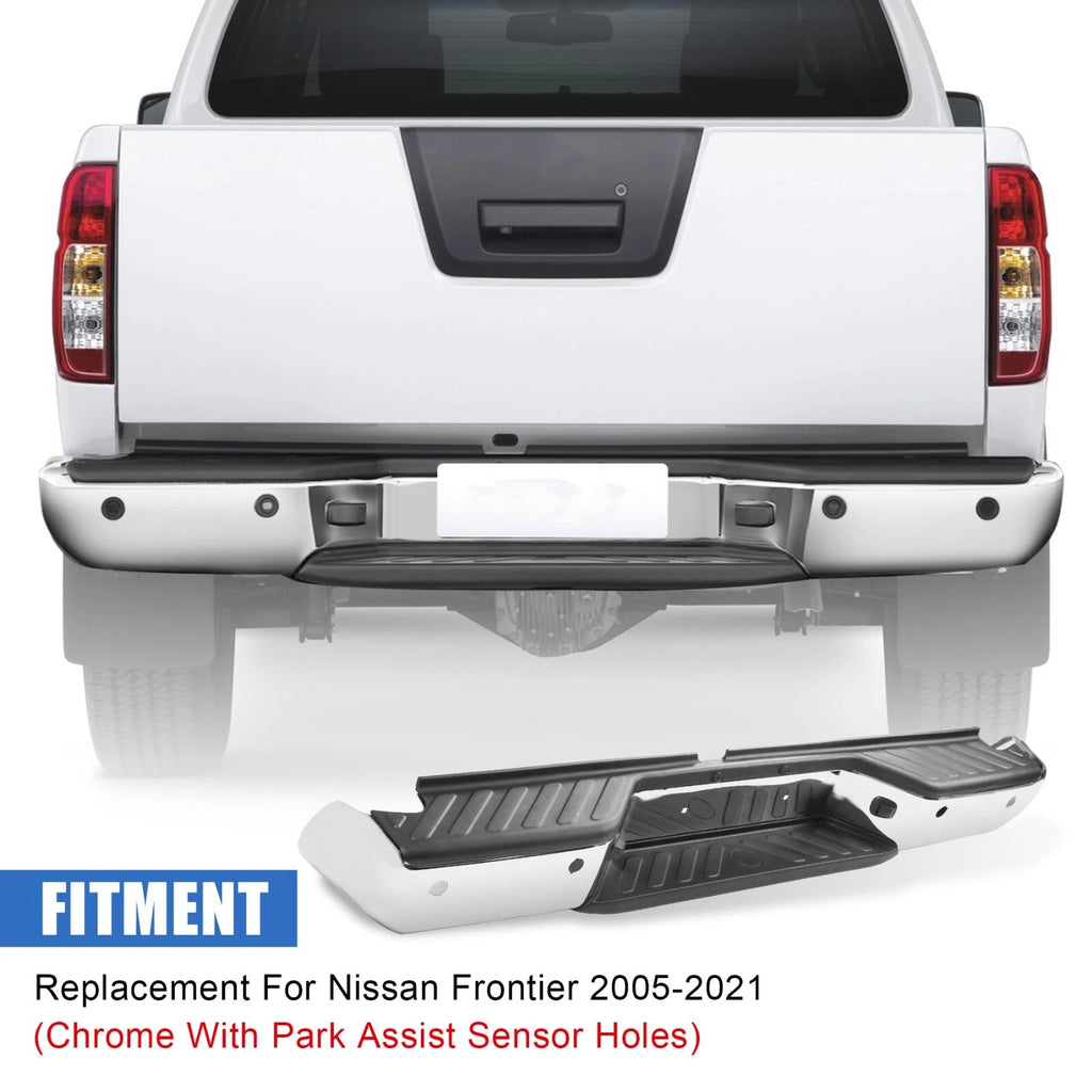 Chrome Rear Bumper Assembly for Nissan Frontier (2005-2021)