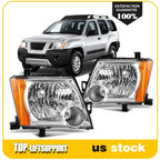 Set of 2 Chrome Headlight Assembly for Nissan Xterra (2005–2015)