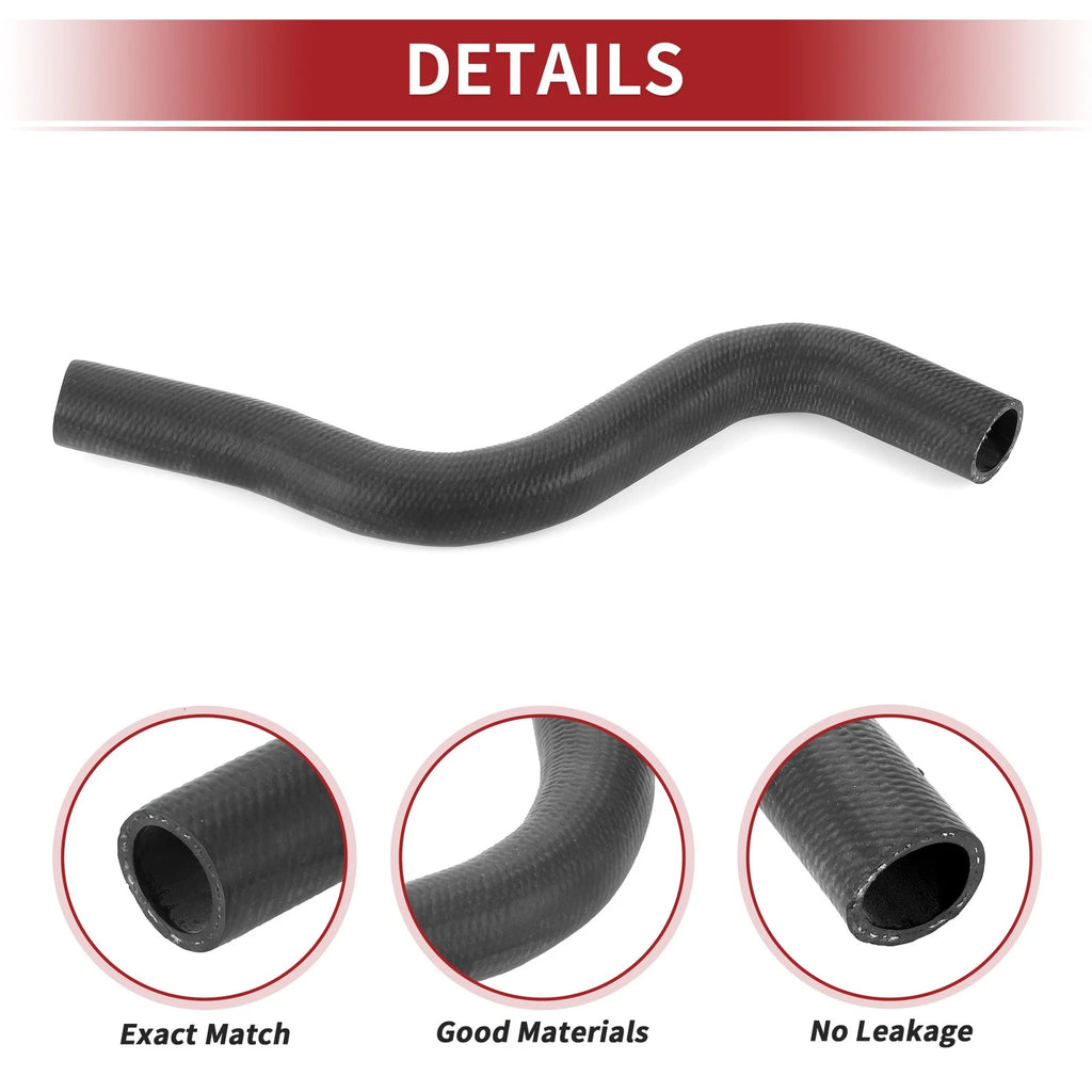 Radiator Hose for Honda Accord (2013–2017) No. 195015A2A01 Rubber Black
