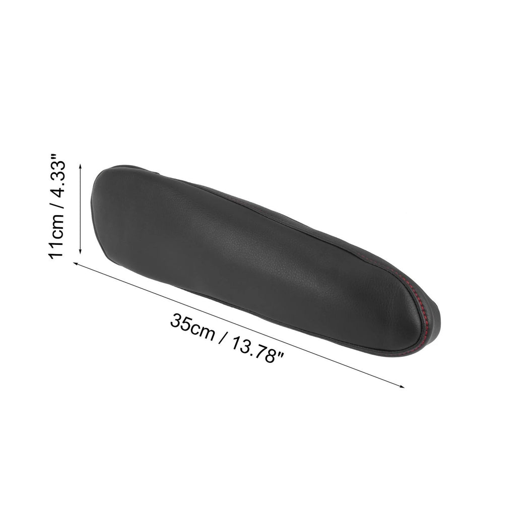 Pair Front Seat Armrest Covers for Toyota Sienna (2011–2018) - Black/Red Line