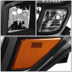 Headlight Lamps Assembly for Nissan Titan XD (2016–2024) Black/Amber