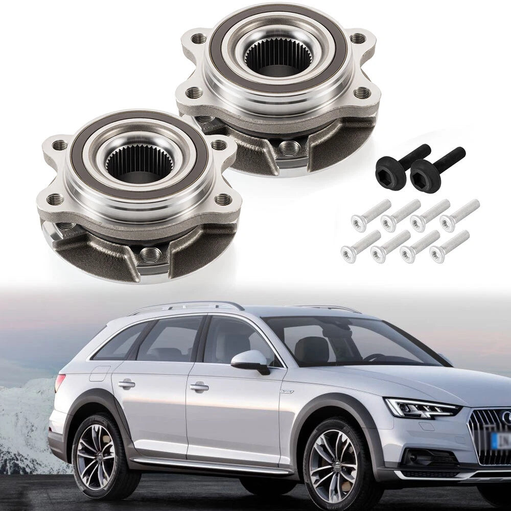 2Pcs Front Wheel Hub Bearing Assembly for Audi A4 A5 A6 A7 Q5 Q7 (2008–2020)