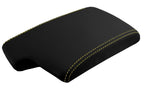 Leather Console Lid Armrest Cover for BMW E90 (2005–2013) Yellow Stitch