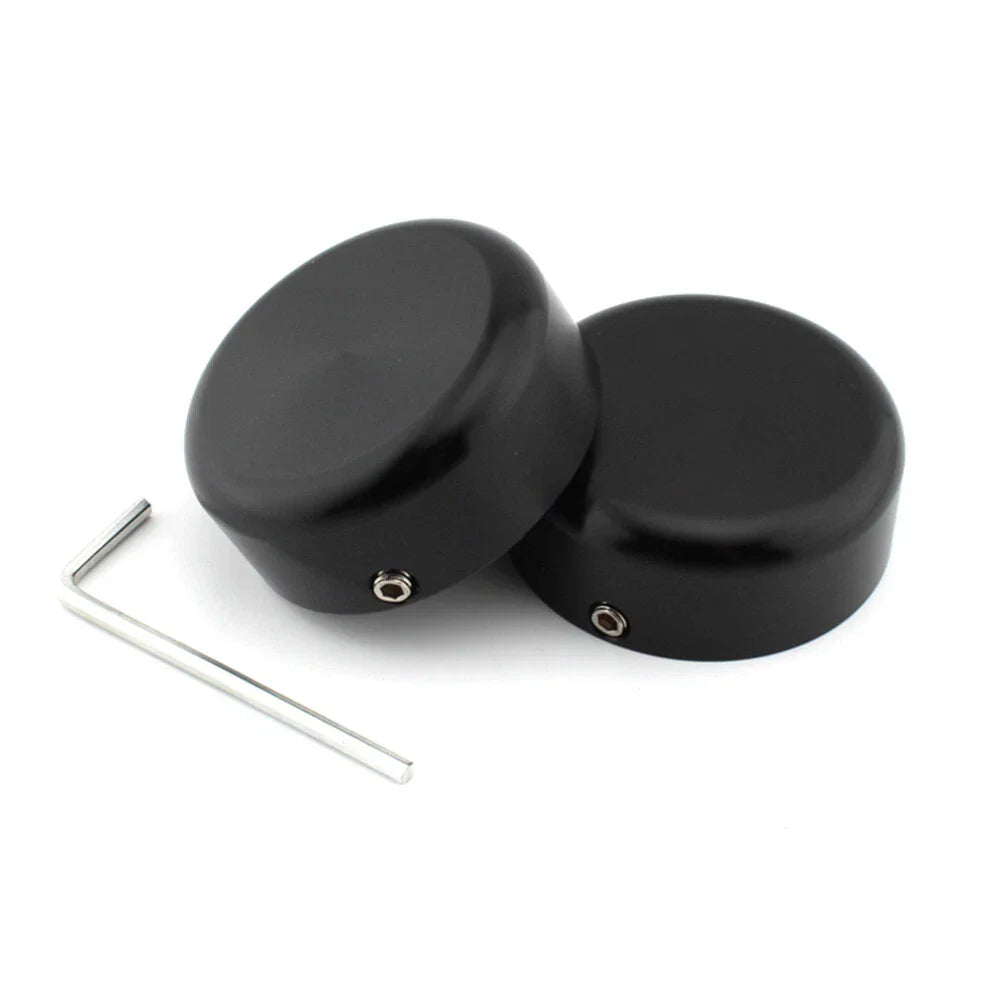 Black Front Fork Cover Caps for Harley Sportster S 1250 RH1250 (2021-2023)