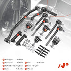 Set of 12 Front Idler Arm Drag Link Tie Rod Ball Joints for Chevy Blazer (1996–2005)