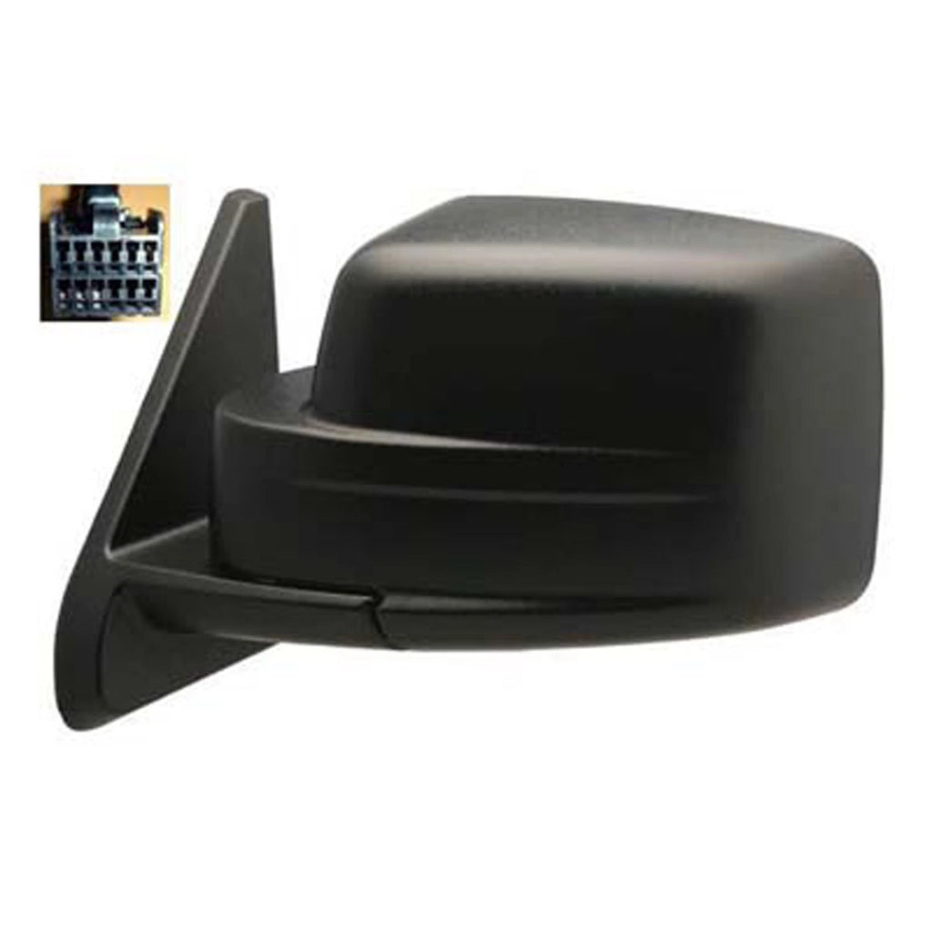 Replacement Driver Power Door Mirror w/Heated Glass for 2007-17 Jeep Patriot