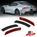 Set of 4 Smoked Fender Side Marker Reflectors for Toyota GR Supra (2020–2025)