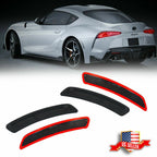 Set of 4 Smoked Fender Side Marker Reflectors for Toyota GR Supra (2020–2025)