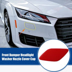 Front Left Bumper Headlight Washer Nozzle Cover Cap for BMW 328i Red