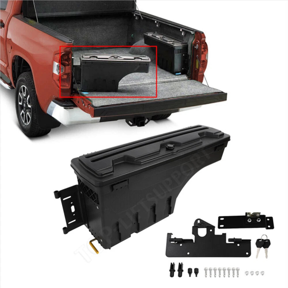 Truck Bed Storage Tool Box for Toyota Tacoma (2005–2022) Left Side with Lock