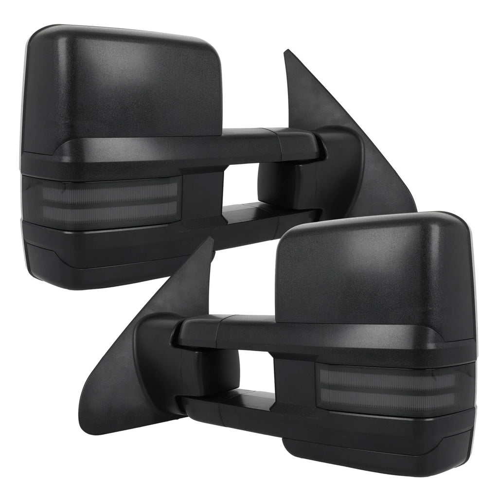 Towing Mirrors for Toyota Tundra (2007–2017) Power Heated Running Signals Black
