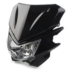 Headlight Lamp Fairing Hi/Lo for Universal Fit Street Fighter Dirt Bike Black