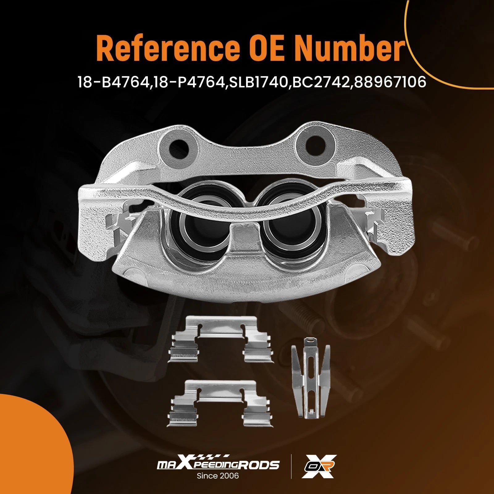 Rear Left Brake Caliper Bracket for Chevrolet Silverado 1500 GMC Sierra (2018–2023) 18-B4764